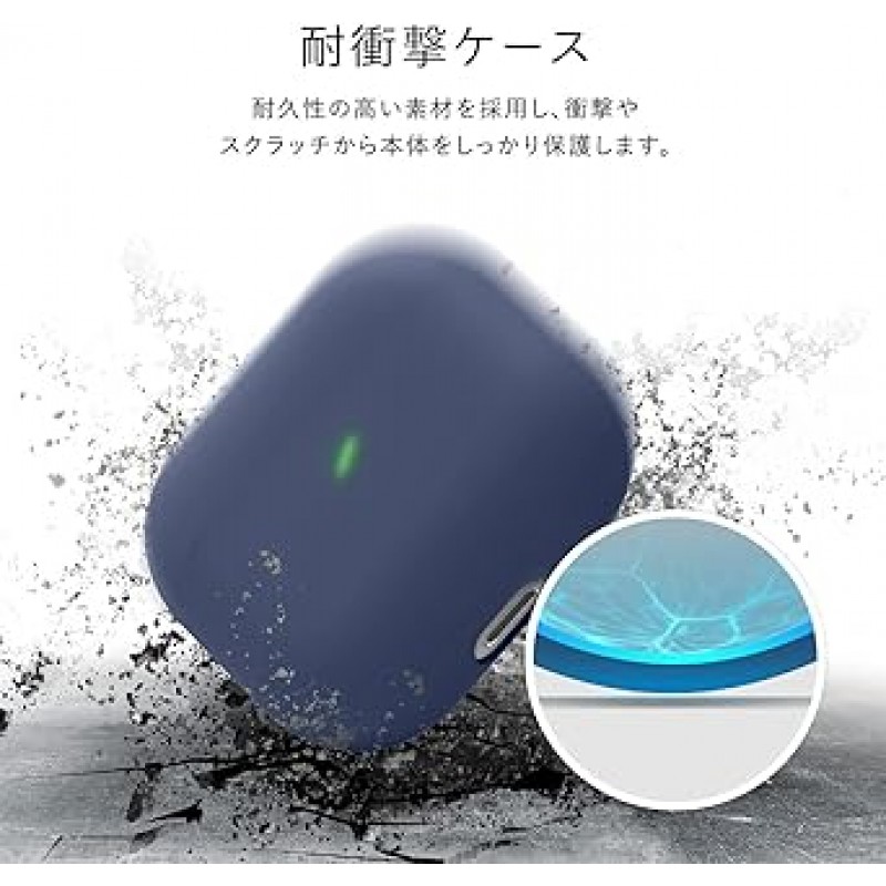 elago AirPods 3 호환 케이스, 충격 방지, 심플, 하이브리드 하드 커버, 충격 흡수, 슬림, 실리콘 코팅, 케이스 커버, 긁힘 방지, 보호, 액세서리, 실리콘 케이스, Apple AirPods 3 Airpods 3 3세대와 호환 가능, 액체 하이브리드 민트