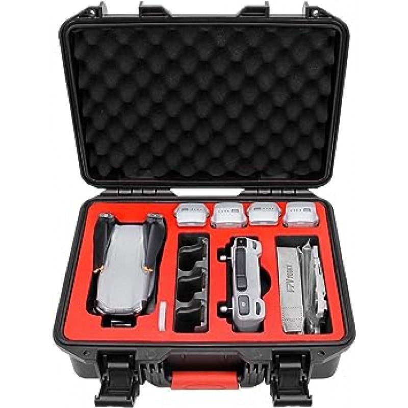 FPVtosky 2023년 최신 하드 케이스 DJI Air 3 드론/Fly More Combo용 방수 Air 3 하드 쉘 캐리 케이스 액세서리 DJI RC2/RC-N2/RC Pro에 대응 최대 8개의 배터리