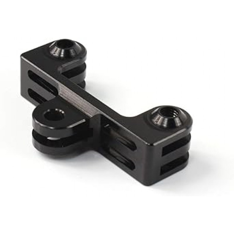 GoPro Hero 10 9 8 7 6 5 4 3+ 3 블랙 실버 2018 Max 세션 퓨전, Osmo Action, Xiaomi YI, AKASO, SJCAM 카메라용 알루미늄 듀얼 트윈 마운트 어댑터