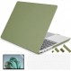 SUROCASE Microsoft Surface Laptop Go 2 Go 1 12.4인치 케이스(2020-2022 출시) 모델 1943 플라스틱 하드 케이스 화면 보호기 + 키보드 커버 + 먼지 플러그, 육군 녹색