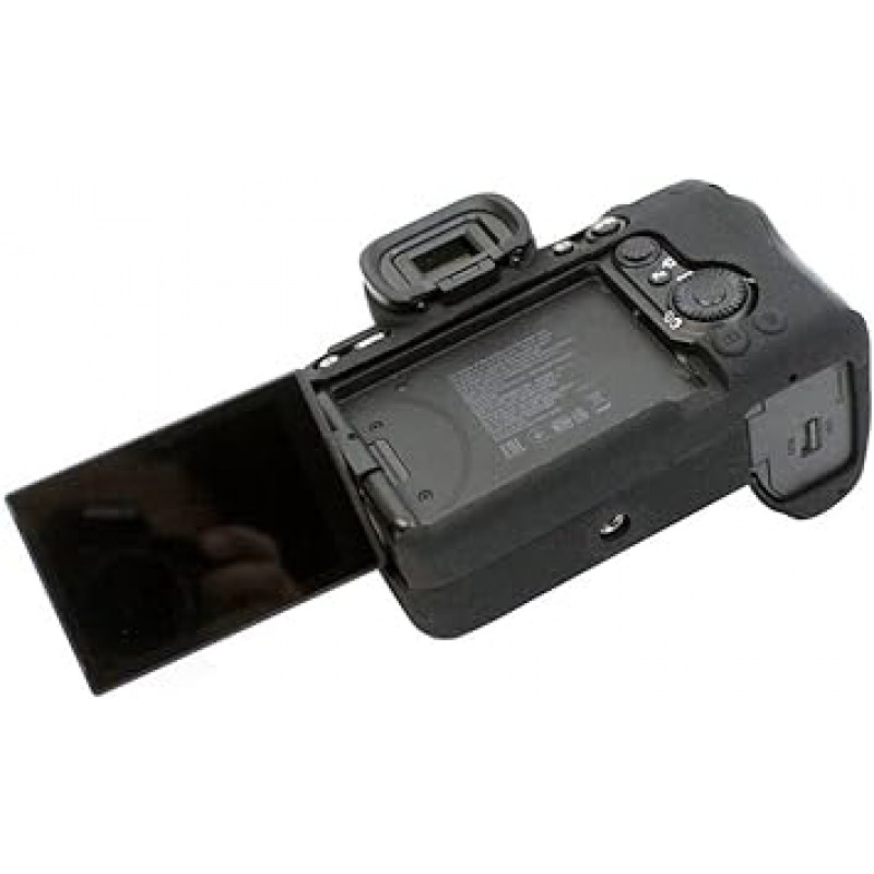 Koowl 호환 Sony A7M4 ILCE-7M4 α7M4 카메라 커버, 실리콘 케이스, 실리콘 커버, 카메라 케이스, 슈팅 케이스, 라이너 케이스, 카메라 홀더, Koowl 제작, 우아한 외관, 초박형, 우수한 품질, 높은 충격 방지, 내마모성(검은색) )