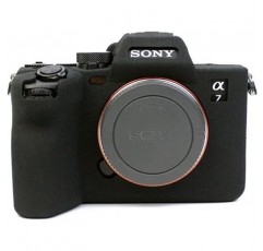 Koowl 호환 Sony A7M4 ILCE-7M4 α7M4 카메라 커버, 실리콘 케이스, 실리콘 커버, 카메라 케이스, 슈팅 케이스, 라이너 케이스, 카메라 홀더, Koowl 제작, 우아한 외관, 초박형, 우수한 품질, 높은 충격 방지, 내마모성(검은색) )