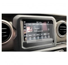 RUIYA Jeep 7인치 랭글러 JL(Jeep Wrangler JL Uconnect) 내비게이션 보호 필름, 강화 유리 LCD 보호 필름, 랭글러 내비게이션 필름, 디스플레이 오디오용, 하이 터치, 랭글러 JL 액세서리, 긁힘 방지, 얼룩 방지, 보호 필름, 9H, 커스텀 부품 내비게이션 보호 시트 비산 방지 자기 흡착형