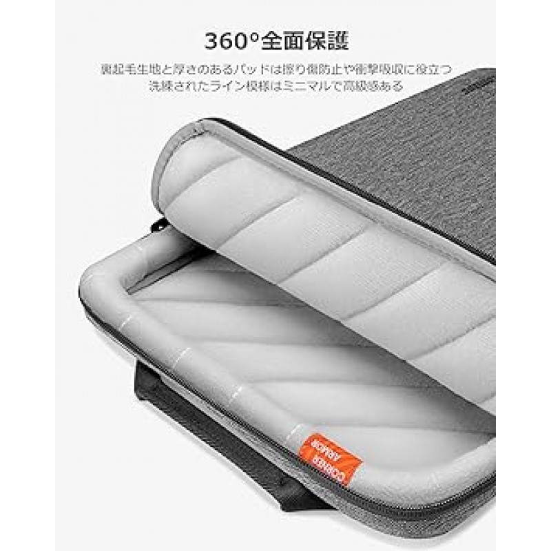 Tomtoc 노트북 케이스 15인치 MacBook Air M2 A2941 2023/1516인치 MacBook Pro M2/M1 Pro/Max 2023-2019 모델 A2780 A2485 A2141 충격 방지 노트북 숄더백 발수 회색