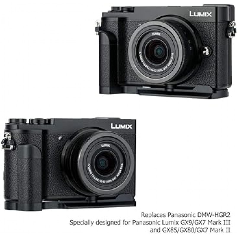 Panasonic Lumix GX7 Mark III II GX7M3 GX7M2 DMW-HGR2 호환 배터리 교체 용 JJC 금속 손잡이