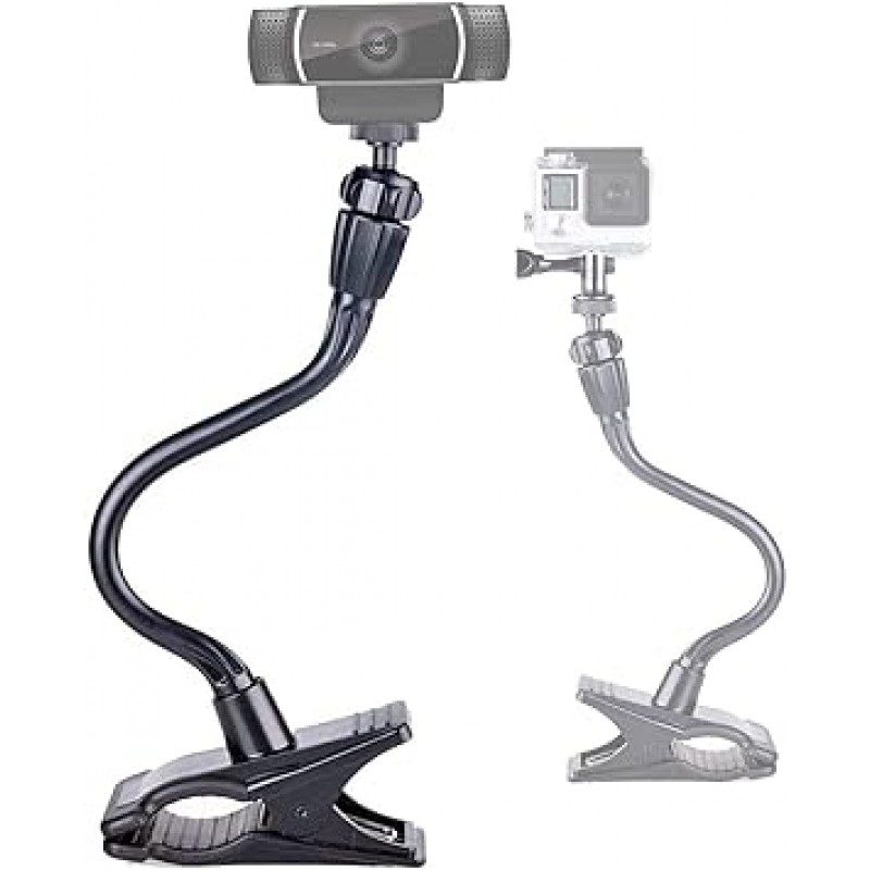 Smatree Jaws 플렉스 클램프 마운트 Hero 11/10/9/8/7/MAX,Apexcam,Crosstour CT9500/CT8500,DJI Osmo Actiong3/2,Insta360 등을 위한 유연한 암 스탠드 암 카메라