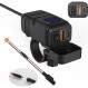 TurnRaise 오토바이 USB 전원 공급 장치, 방수, Type-C + QC3.0 급속 충전 포트, 오토바이, 전압계, 오토바이 USB 전원 공급 장치, DC 12V-24V 전원 공급 장치, USB + PD 급속 충전 포트, 독립 스위치, 과압 보호, 쉬운 설치 , 스마트폰 Android / IOS 호환 휴대폰, 태블릿, GPS, 오토바이