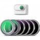 Insta360 GO 2/GO 3 6 팩(UV/CPL/ND8/ND16/ND32/ND64)용 NEEWER ND 필터 액션 카메라 액세서리 편광 디밍 필터 멀티 나노 코팅 HD 광학 유리 알루미늄 합금 프레임