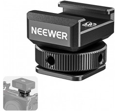 DJI Rode 무선 라 발리에 마이크 수신기 용 NEEWER 콜드 슈 마운트 어댑터 안티 드롭 마이크 액세서리 개폐식 스프링 핀 금속 카메라 케이지 마운트 어댑터 UA030