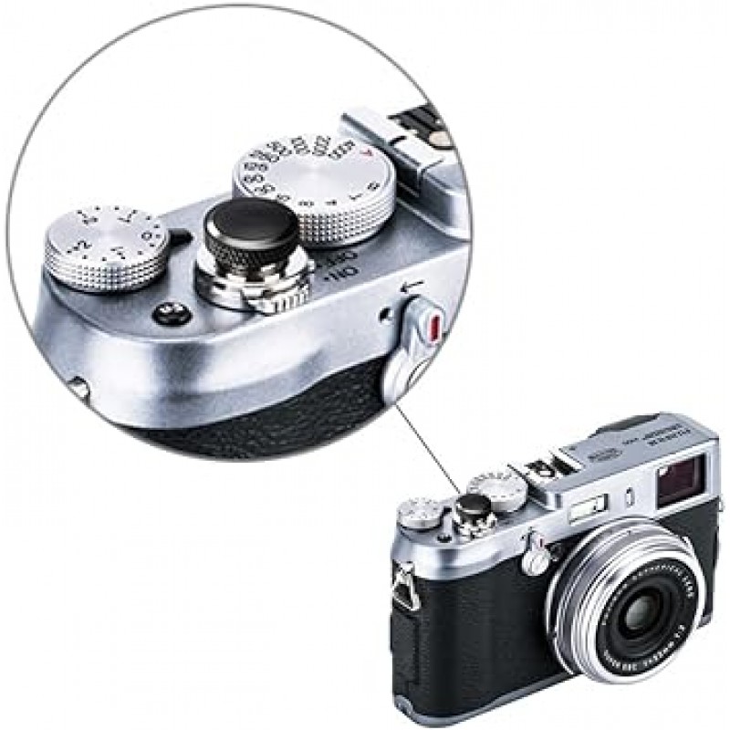 2개 세트 소프트 릴리스 셔터 버튼 Fujifilm X100V X-T4 XT4 X-T30 X-T20 X-T3 X-T2 X-T10 X-Pro2 X-Pro1 X100F X-E3 X100T X30 Sony RX10 IV III II 대응