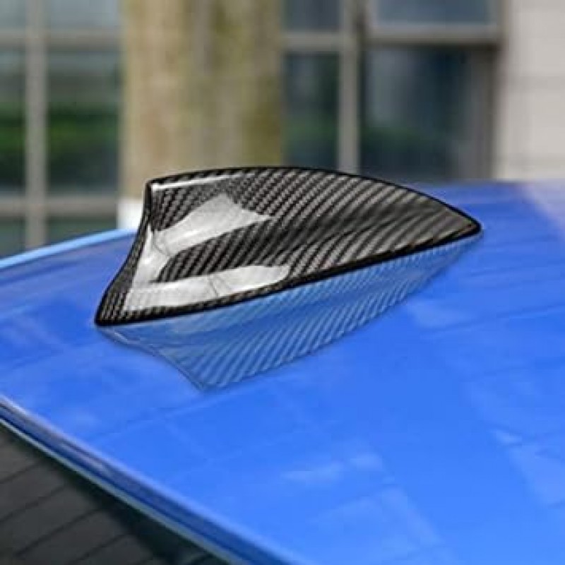 대기 속도 BMW 상어 지느러미 안테나 커버 프레임 실제 탄소 섬유 패션 사용자 정의 BMW 2 3 4 5 7 시리즈 F22 F87 M2 F30 F35 F80 M3 G20 F32 F36 F82 M4 G30 G38 F90 M5 G11 G12 적용 가능한 액세서리 (블랙)