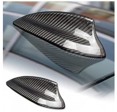 대기 속도 BMW 상어 지느러미 안테나 커버 프레임 실제 탄소 섬유 패션 사용자 정의 BMW 2 3 4 5 7 시리즈 F22 F87 M2 F30 F35 F80 M3 G20 F32 F36 F82 M4 G30 G38 F90 M5 G11 G12 적용 가능한 액세서리 (블랙)