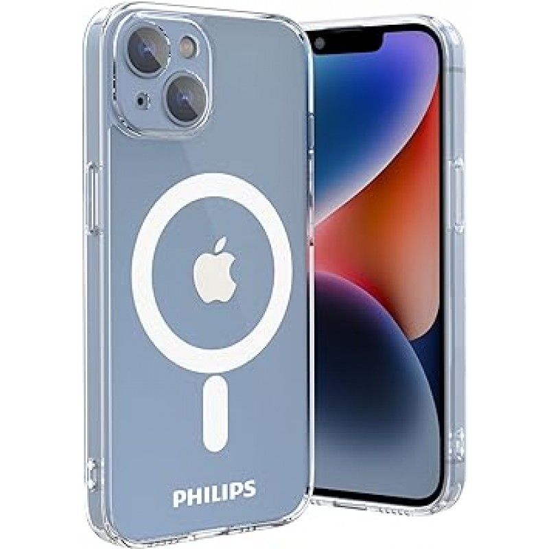 Philips(필립스)【iPhone14 plus 케이스 MagSafe 대응】아이폰 14 Plus 투명 커버 내충격 무선 충전 대응 6.7 인치 전용 클리어 머그 세이프 대응 DLK6108T
