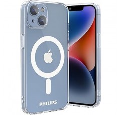 Philips(필립스)【iPhone14 plus 케이스 MagSafe 대응】아이폰 14 Plus 투명 커버 내충격 무선 충전 대응 6.7 인치 전용 클리어 머그 세이프 대응 DLK6108T