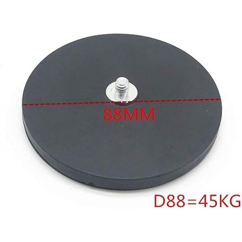 카메라 헤드 스탠드, 액션 카메라 프리 헤드 스탠드, 내하중 44.1lbs(20kg), 강력한 자석, 클램프, 코팅된 자기 고정 장치, 1/4 - 20개의 컬럼 볼트(크기: 3.5인치(88mm))
