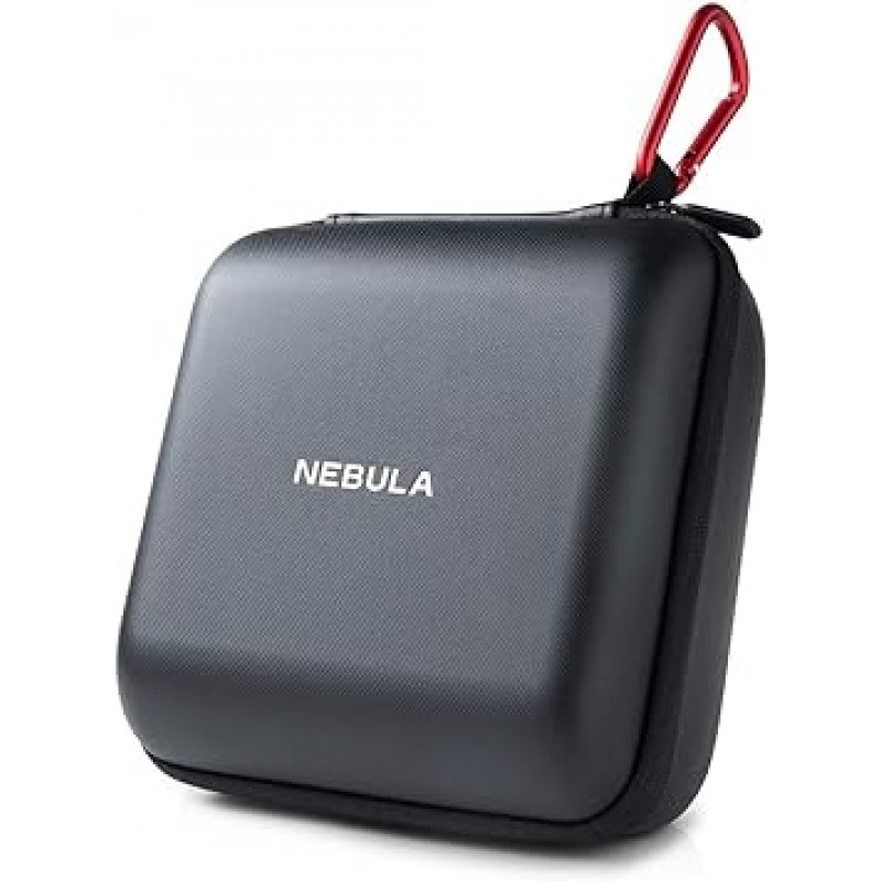 Anker Nebula Capsule II 공식 여행용 케이스, 발수성, EVA 소재, PU 가죽, 충격 방지, 검정색