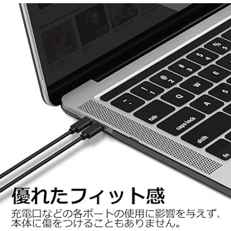 YOFITAR Macbook Pro 13인치 케이스와 호환 가능, A2338 / A2289 / A2251 / A2159 / A1989 / A1708 / A1706, 2022-2016 모델, M1/M2 칩, 일본어 키보드 커버, 투명 케이스, 보호 케이스, 하드 케이스, 전체 보호, 먼지 방지, 미끄럼 방지, MacBook 액세서리, 클리어 블랙, Macbook Pro 13)