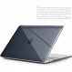 YOFITAR Macbook Pro 13인치 케이스와 호환 가능, A2338 / A2289 / A2251 / A2159 / A1989 / A1708 / A1706, 2022-2016 모델, M1/M2 칩, 일본어 키보드 커버, 투명 케이스, 보호 케이스, 하드 케이스, 전체 보호, 먼지 방지, 미끄럼 방지, MacBook 액세서리, 클리어 블랙, Macbook Pro 13)