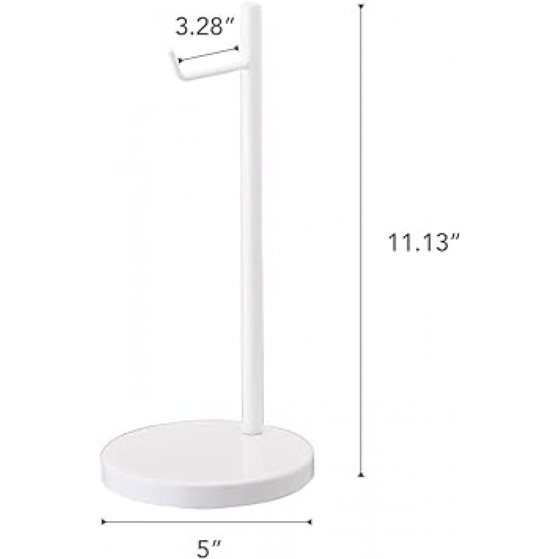 Yamazaki Industries Bose 2291 헤드폰 스탠드, 원형, 흰색