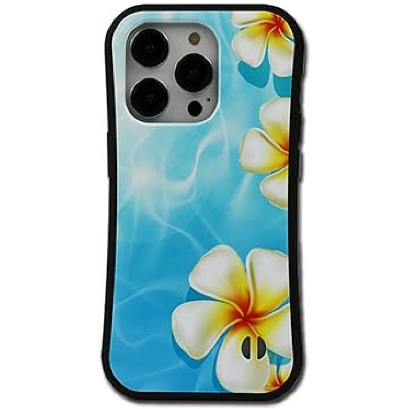 MRLab 아이폰 케이스, 플루메리아 히비스커스 충격 방지, 범퍼, iPhone 14 Pro, 플루메리아