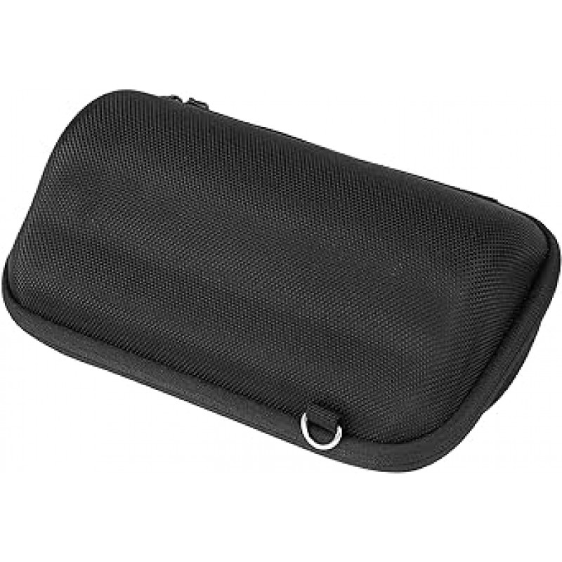 Khanka JBL Filp6 블루투스 스피커 보관 케이스 + 실리콘 케이스 + 어깨 끈 + 카라비너 ​​슈퍼 보호 조합 (블랙)