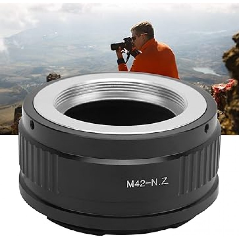 M42 마운트 렌즈 용 M42-Z 렌즈 어댑터 링-Nikon Z 마운트 카메라 사진 애호가를위한 합금 카메라 액세서리 Nikon Z50 Z6 Z7 Z6II Z7II 카메라