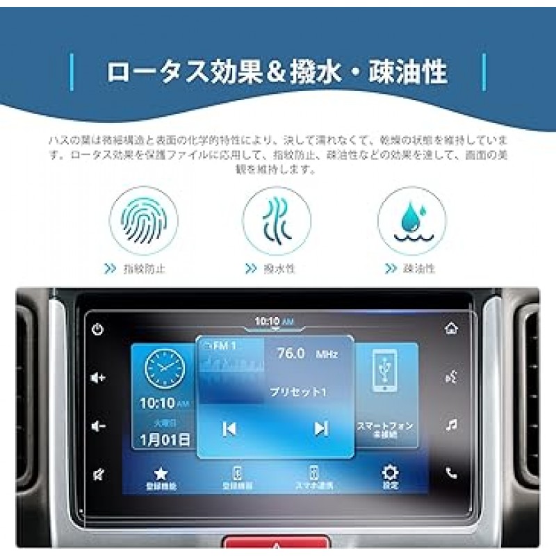 [GAFAT] 스즈키 Every 6세대 DA17V / DA17W Every Wagon 3세대 2022 모델 ~ 7인치 Suzuki EVERY EVERY Wagon 센터 디스플레이 자동차 컨트롤 디스플레이용 카 네비게이션 화면 보호기 디스플레이 모니터 네비게이션 보호 필름 긁힘 방지 먼지 방지 반사 방지 지문 방지 기포 방지 고투과율 (PET 필름 2장 세트)