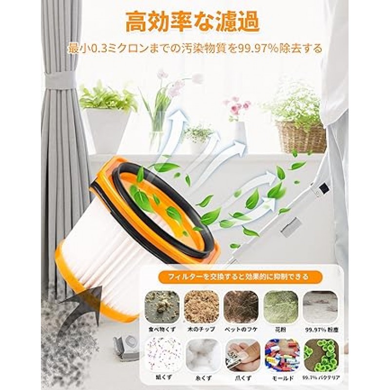 상어 진공 필터 XFFWV360J, 4팩 상어 진공 청소기 필터 CS300JWH CS401J CS651J CS651JBL CS651JOR CS200J CS601J CS401JGR CS501J CS300j CS401JRB CS601J JBK CS50 1JRG CS200JRD CS200JRD CS100JBR CS601JPK WS6 20 WS630 WS632 WS633 진공 청소기 부품 세척 가능 교체 액세서리 청소용 브러시 포함(4 x XFFWV360J 필