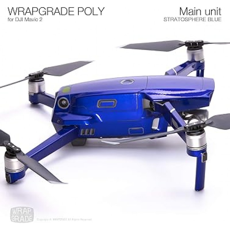 DJI 매빅 2 스킨 씰 바디용 랩그레이드 폴리(스트라토스피어 블루)