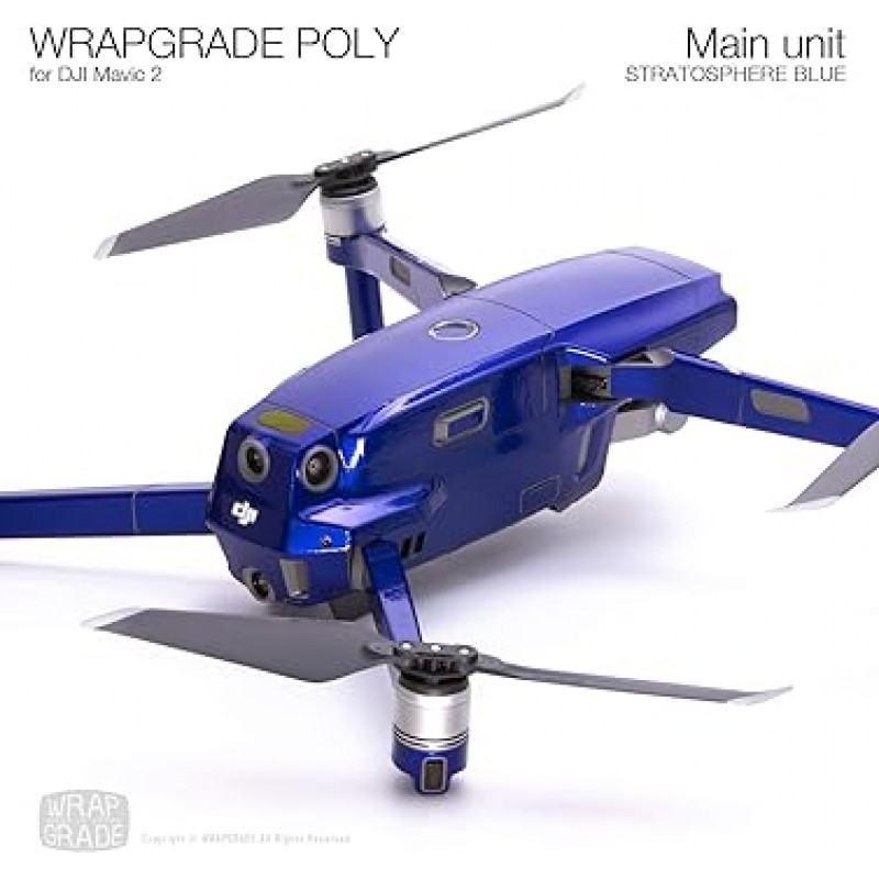 DJI 매빅 2 스킨 씰 바디용 랩그레이드 폴리(스트라토스피어 블루)