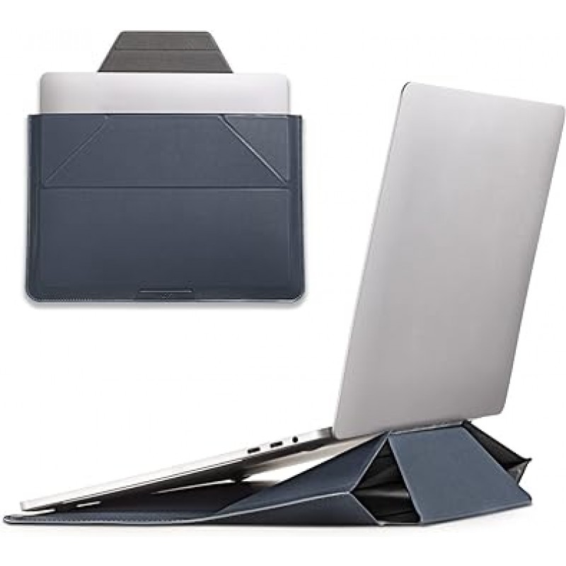 MOFT 노트북 케이스, 슬리브 케이스, 노트북 PC 스탠드, 다기능 케이스/스탠드, MacBook Air, MacBook Pro, iPad, 노트북과 호환 가능, 얇은, 경량, 발수, 보호, 1초 PC 스탠드