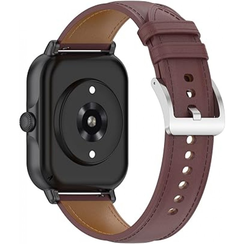 LICHIFIT Amazfit GTS3/GTS 2mini/pop pro 밴드, 0.8인치(20mm), 가죽 교체 벨트, 조절 가능한 시계 스트랩, 스마트 시계, 액세서리, Galaxy Watch, Huawei Watch, Garmin 등과 호환 가능