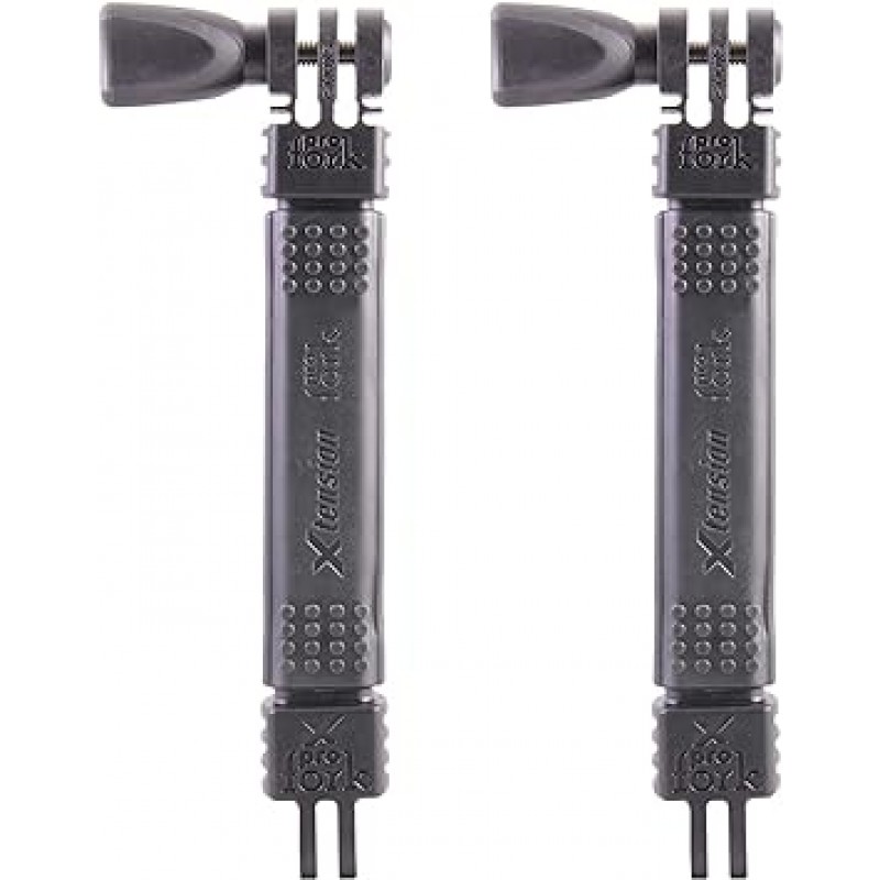 iSHOXS Xtension Neo M, 탄력 있고 탄력 있는 TPU 재킷, 2 x 15cm 연장 장치, 구부릴 수 있는 안정적인 알루미늄 코어