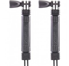 iSHOXS Xtension Neo M, 탄력 있고 탄력 있는 TPU 재킷, 2 x 15cm 연장 장치, 구부릴 수 있는 안정적인 알루미늄 코어
