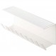 Yamazaki Industries 6049 책상 밑 전원 스트립, 보관함, 흰색, 약. W 13.4 x D 4.1 x H 4.7인치(34 x 10.5 x 12cm), 타워형, 수집용, 깔끔한 설치 방법