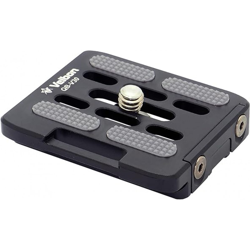 Velbon QB-V30 AZ 퀵슈 AMZQB-V30 AZ Arca Swiss 호환 예비 신발, 알루미늄, 블랙