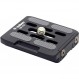 Velbon QB-V30 AZ 퀵슈 AMZQB-V30 AZ Arca Swiss 호환 예비 신발, 알루미늄, 블랙