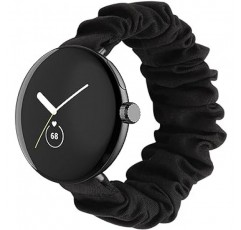 Google Pixel Watch Band, 탄성 밴드, 여성용, 시폰, 고무 시계 밴드, Pixel Watch와 호환 가능, 스타일리시하고 쉬운 설치, 다양한 색상