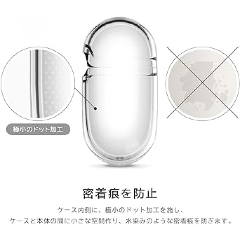 elago AirPods Pro 2 호환 케이스, 투명 커버, 스트랩 구멍, 사용 가능한 충격 방지, 투명 케이스, 투명, 긁힘 방지, 낙하 방지, 보호 액세서리, Apple AirPods Pro 2 MQD83J/A와 호환 가능, Airpods Pro 2, Airpods Pro 2, 2세대 , CLEAR HANG 케이스, 딥 퍼플