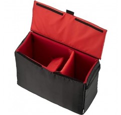 Hakuba 2KCS-40-500BK 카메라 케이스, 내부 소프트박스 02 500, 조절 가능한 칸막이, 측면 손잡이 및 탈착식 뚜껑, 검정색