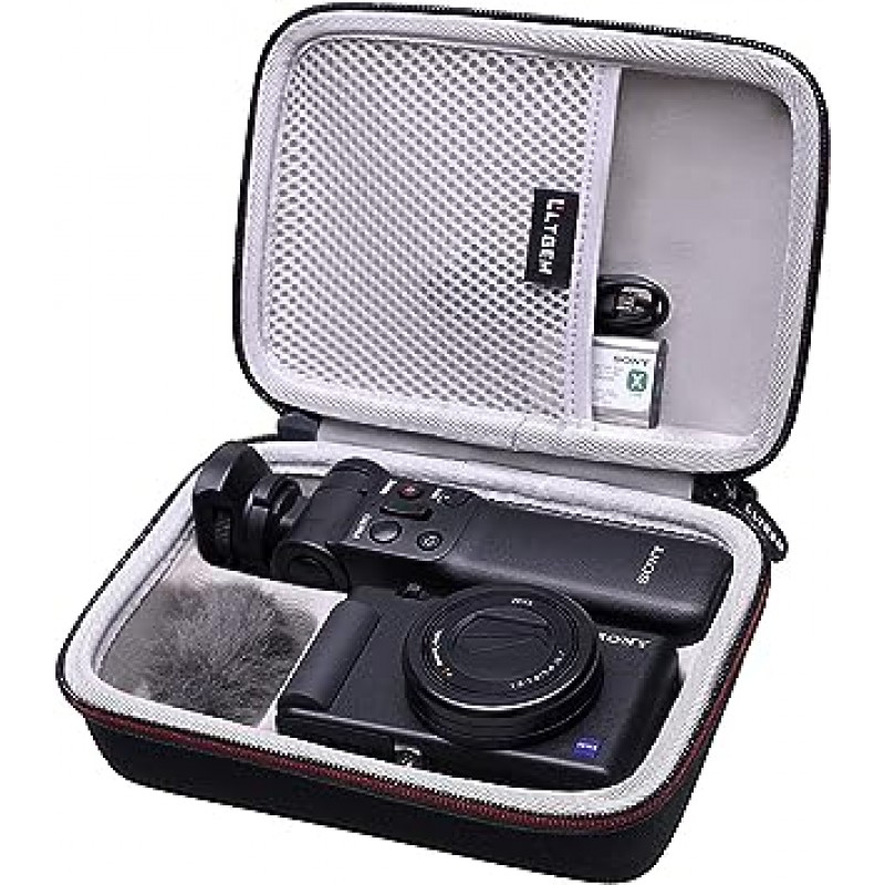 LTGEM의 Sony ZV-1 카메라 용 하드 케이스 Vlogger 액세서리 키트 삼각대와 마이크에 적합 - 여행 보호 캐리 스토리지 가방