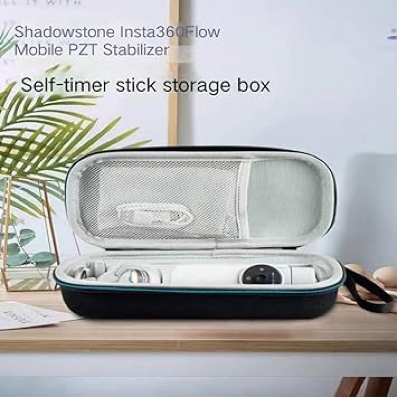 ZLiT Insta360 Flow 용 하드 케이스 EVA 내 충격 보호 스토리지 가방 Insta360 유동 짐벌 스태빌라이저 용 운반 케이스 (블랙)