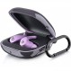 Filoto Beats Fit Pro 케이스 커버 하드 케이스 Apple Beats Fit Pro 2021용 내충격 보호 이어폰 케이스 키체인 액세서리 포함 남녀 겸용 (클리어 그레이)