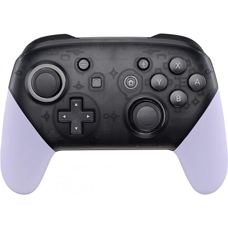Nintendo Switch Pro 컨트롤러와 호환되는 eXtremeRate, Switch Pro용 광택 DIY 핸드 그립 케이스(컨트롤러는 포함되지 않음) [라이트 바이올렛]