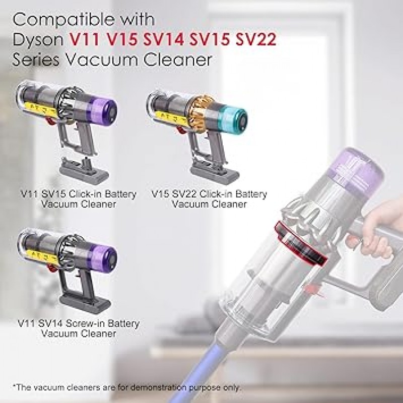 더스트 빈 탑 고정 실링 링 교체 Dyson V11 V15 SV14 SV15 SV22 진공 청소기 더스트 버킷/다트컵 교체 부품 진공 청소기 수리 액세서리