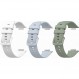 [SHEAWA] HUAWEI WATCH FIT2 밴드, 벨트, 3가지 색상 세트, 교체용 밴드, 실리콘, 교체용 벨트, 액세서리(화이트 + 라이트 블루 + 라이트 그린)