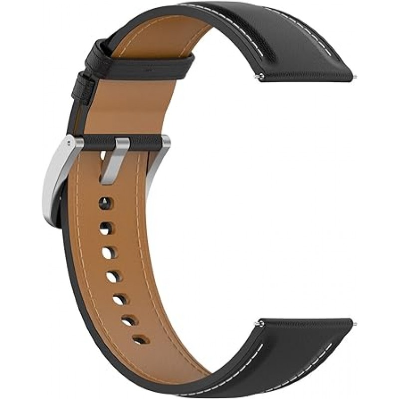 HUAWEI WATCH GT 3 Pro 46mm 정품 가죽 시계 GT3 46mm 가죽 교체 밴드 교체 스트랩 액세서리용 SHEAWA 밴드 벨트(검은색)