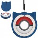 Poké mon GO Plus + 케이스용 미드보울, Pokémon Go Plus Plus 커버와 호환 가능, 보관 가방, 실리콘 소재, 부드러움, 내구성, 충격 방지, 방수, 방진, 분실 방지, 쉽게 착용하고 벗을 수 있음, 완전 보호(러블리 블루)