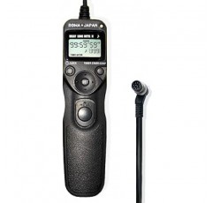 Nikon MC-30 MC-36과 호환되는 Lowa Japan 호환 셔터 리모콘 [프로페셔널 LCD LCD 타이머 기능 무제한 촬영 시간] [PDF 일본어 사용 설명서 포함]