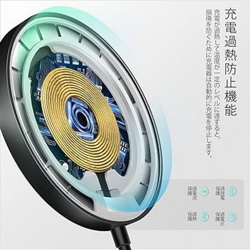 iPhone 14 시리즈용 THREEKEY 자기 무선 충전기, 강력한 자기, 최대 출력 15W, 고속 충전, Magsafe 충전기, 20W USB-C PD 충전기 포함, iPhone 14/14 Pro/14 Pro Max/13/13 Pro/13 Pro Max와 호환 가능 /13 미니/12/12 프로/12 프로 맥스/12 미니